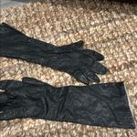 Vintage Regency Real Kid for Alexander Long Black Leather Gloves 6943 Photo 6