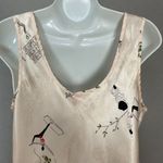 Vintage‎ Camisole Tank Top Sleepwear Yoga Poses Bias Cut V Photo 4
