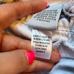 Hudson Jeans Krista crop white star print jeans size 28 Photo 7