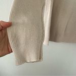 IZOD Vintage  Ribbed Knit Crew Neck Tan Beige Sweater Size S preppy crest Photo 4