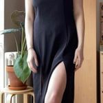 Vintage black midi dress with high slits 🖤 Size 6 Photo 6