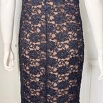 Connected Apparel  Black Lace Midi Dress Size 8 Photo 7