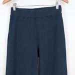 American Giant Ribbed Wide Leg Lounge Pants Navy Blue Size S Made in USA Photo 3