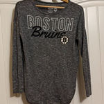 Boston Bruins Long Sleeve Shirt Women's Medium Charcoal Gray Concepts Sports Photo 0