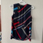 CAbi 5736 Hold Up Faye Sleeveless Winding Belt Small Equestrian Blouse Top Small Photo 6