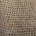Brighton crocheted woven straw rafia leather beige black shoulder hobo soho hand bag Photo 7