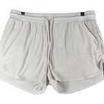 J.Crew Shorts Terry Cloth Loungewear Relaxation Beach Sleep White Size Medium Photo 0