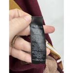 ASOS  Plaid Preppy Full Zip Sweater Women Small Burgundy Golf Club Photo 4