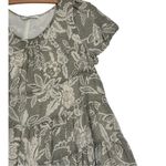 Karra Implant Babydoll Floral Lace Tiered Mini Dress Cream Korean size M Cottage Tan Size M Photo 4