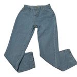 SheIn  Distressed High Rise Mom Jeans Blue Large Photo 8