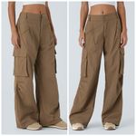 Halara NWT S High Waisted Multi Pockets Wide Leg Casual Cargo Pants Hiking Nylon Photo 1