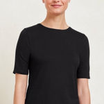 Garnet Hill  Organic Pima Cotton and Tencel Essential Elbow Sleeve Tee small Photo 0