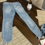 Wax Jean Distressed Light Blue Women's Jeans Photo 2