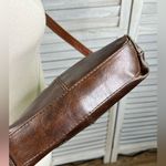 Stone Mountain  Leather Crossbody Purse Brown/Black Photo 6