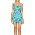 Majorelle Shakara Mini Dress in Blue Multi  Photo 3