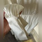 Bardot NWOT  Ivory Satin Wrap Style Bodysuit Photo 6