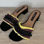 ZARA  HAND BEADED MULES SLIDES BRAND WOMENS SIZE 38 Photo 6