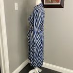 Diane Von Furstenberg  DVF New Jeanne Two Wrap Dress Blue White Collared Size 2 Photo 3
