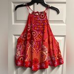 Free People “I Dare You” 100% Viscose Floral Tank Top Size Large Photo 1
