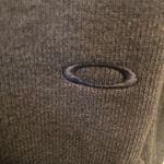Oakley Gretchen Bleiler  Fleece Shawl Knit Jacket M Square Buttons Pockets Gray Photo 4