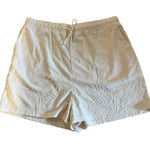 Avec Les Filles Véclies Filles Beige Velvet Lounge Shorts – Soft Stretch Waistband Photo 0