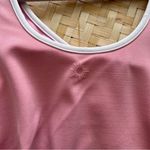 Aerie  offline lowkey longline sports bra crop top pink‎ and white Photo 4