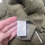 Faherty  Marina‎ Seersucker Short Olive Green Organic Cotton Relaxed Boho Photo 4