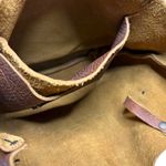 Portland Leather Classic Tote Bag Pebbled Nutmeg w Tassel Charm Brown Photo 9