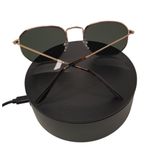 BP Gradient Round 100% UV Protection Gold Frame Sunglasses Photo 5