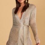 Princess Polly Lioness Gold Wrap Dress From Photo 1