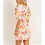 For Love & Lemons  Julep Floral Linen Mini Dress Size Medium Photo 6