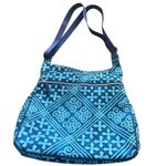 Vera Bradley Vera‎ Bradley Y2k Blue Geometric Seatbelt Shoulder Travel Bag Purse Photo 3