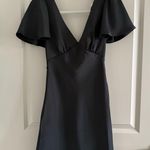 Showpo  Satin Black Dress Tie Photo 2