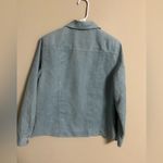 Alfred Dunner  Womens Blue Soft Faux Suede Blazer Shirt Jacket Shacket Size 10 Photo 1