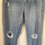 Simple Society high rise straight leg distressed denim jeans women’s size 13/31 Photo 4