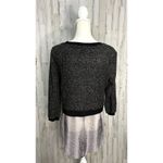 Elie Tahari  Women's Black Pullover‎ Sweater Top Size Small Long Sleeve Photo 2