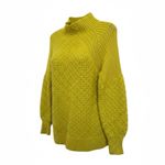 Anthropologie Sweater Size XS Bia Mock Neck Tunic Balloon Sleeve Lime Photo 6