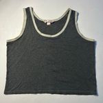 Victoria's Secret Victoria’s Secret Gray Tank Top Large Contrast Trim Lounge Sleepwear Photo 0