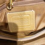 Coach Tan Signature Pvc Drawstring Carryall Satchel Handbag Womens Style F57842 Photo 4