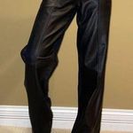 Genuine Leather Trouser Pants Boyfriend Fit Size 8 Photo 0