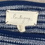 Lou & grey Striped Knit Tunic Pullover Top Blue Large Photo 7