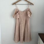 ASTR The Label Mackenzie Off Shoulder Eyelet Mini Dress Solid Short Sleeve Med Photo 7