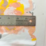 Banana Republic Floral Scallop Trim Blouse XS | Summer Garden Romance Yellow Photo 9