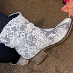 Snakeskin Western Booties Size 8 Photo 4