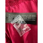 NWT WinterSilks red silk Multi Woven tweed collarless blazer coat size XL Photo 8