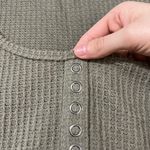 Pink Rose Cozie By  Long Sleeve Waffle Knit Crop Top Photo 3