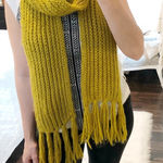 Style & Co  winter/spring cable knit tassel scarf Photo 0