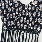LA Hearts Black Daisy Crop Top PacSun L.A. Hearts Fringe Size Small Photo 6