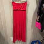 Mudd Cute Y2K pink fold over tube dress or maxi skirt stretchy Photo 7