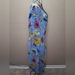 Love j  Blue Floral Dress WRAP SZ-1X Photo 9